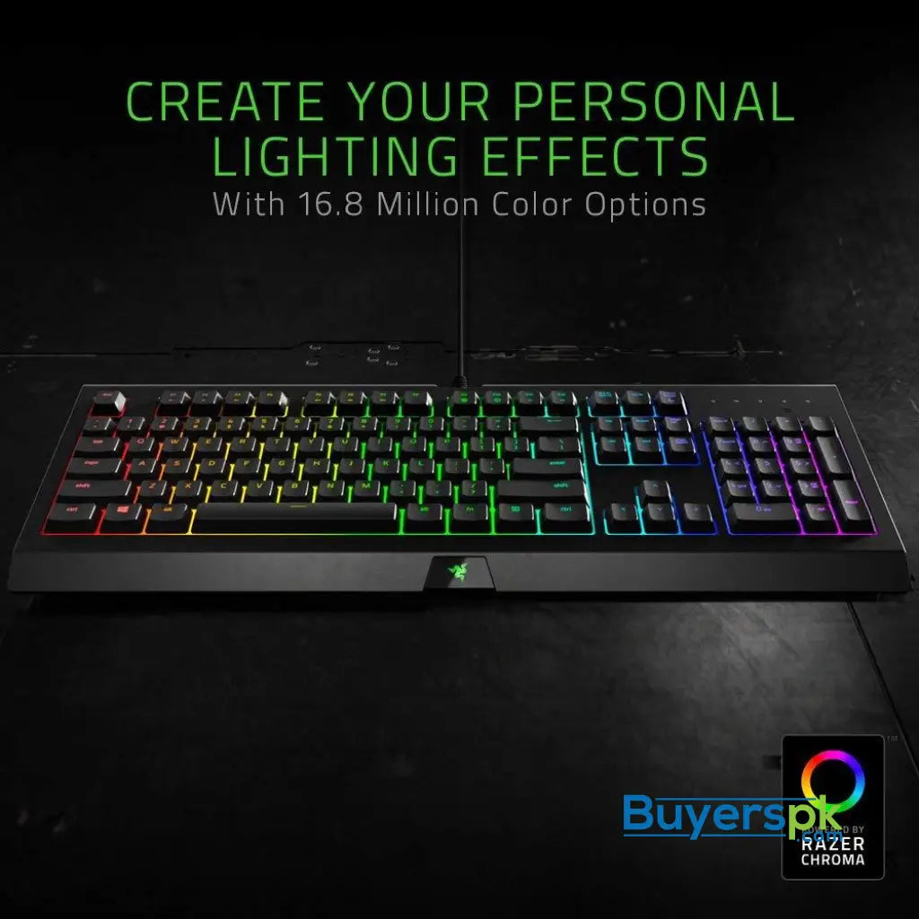 Razer Cynosa Chroma - Multi-color Membrane Gaming Keyboard - US Layout FRML - Keyboard Razer Cynosa Chroma - Multi-color Membrane Gaming Keyboard - US Layout FRML - Keyboard